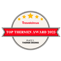 Auszeichnung: Logo des Top Thermen Award 2025 ist zu sehen