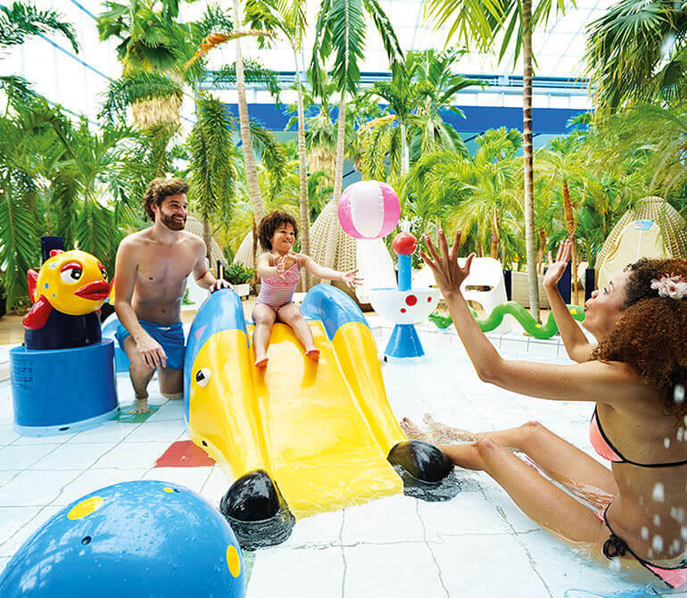 Children playing in the Kids Pool at Therme Erding.
