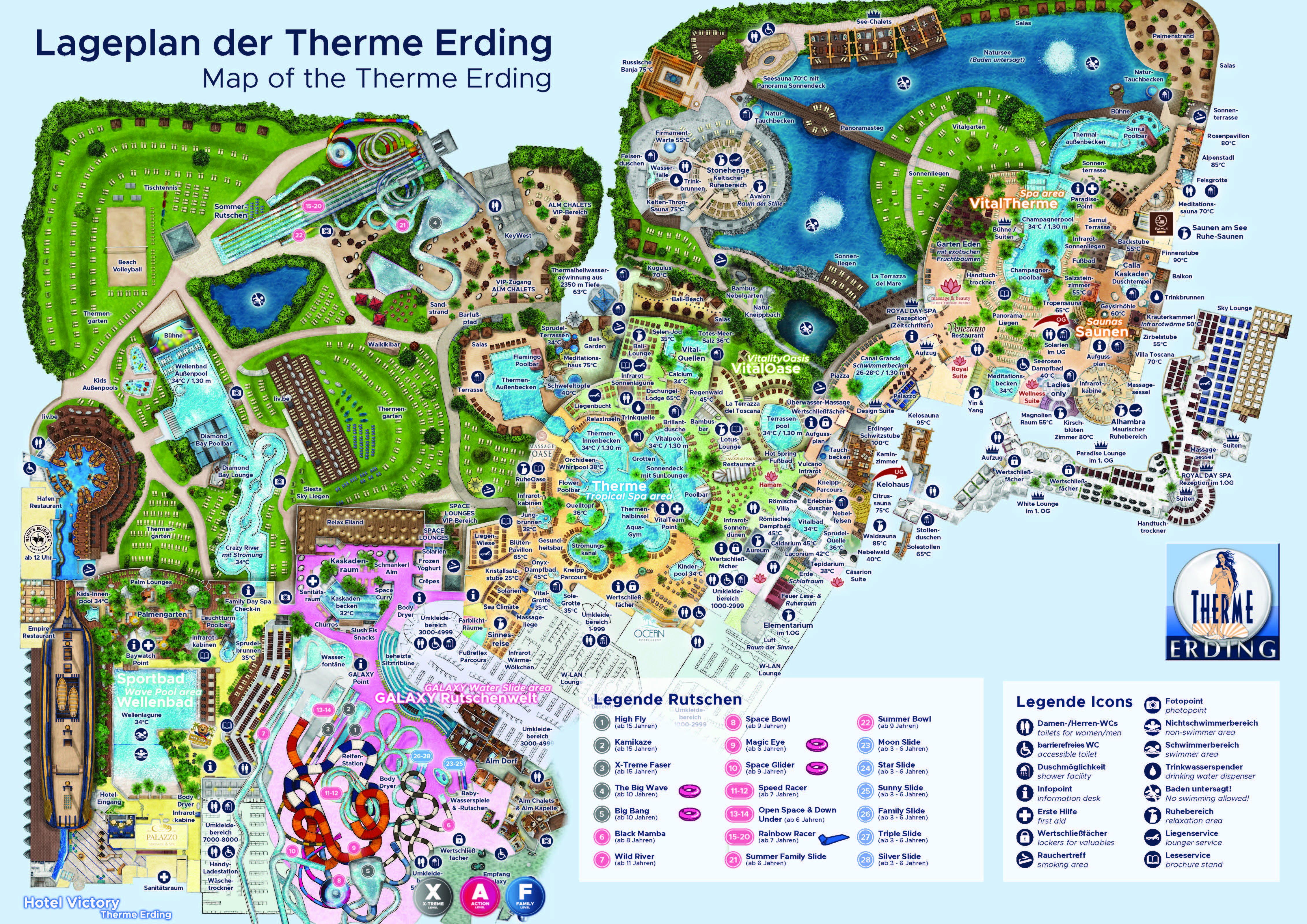 Map Of The Therme Erding Therme Erding Map Of The Therme Erding Therme Erding